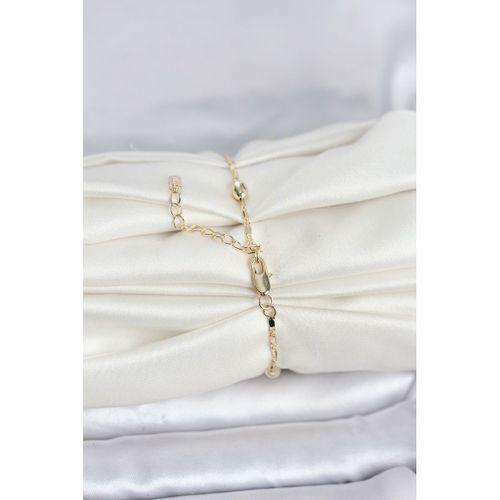 CM 14K Gold Renk Damla Topçuk Model Kadın Bileklik