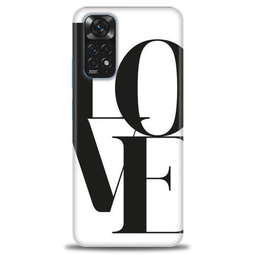 Xiaomi Redmi Note 11 Kılıf HD Baskılı Kılıf - Love + Tam Ekran Koruyucu