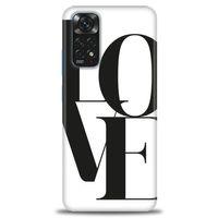 Xiaomi Redmi Note 11 Kılıf HD Baskılı Kılıf - Love + Tam Ekran Koruyucu