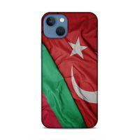 Apple iPhone 13 Mini Uyumlu Kılıf Azarbaijan (10) Full Koruma Kılıfı Türk & Azerbaycan Bayrak