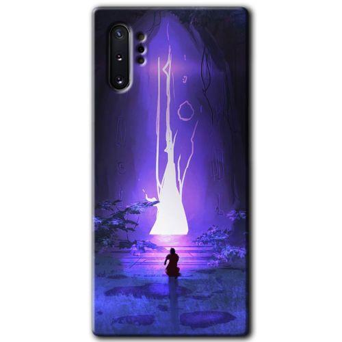 Potkal Hediye Fabrikası Samsung Galaxy Note 10 Plus Kılıf HD Desen Baskılı Arka Kapak - Wanderer Silhouette