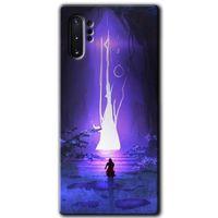 Potkal Hediye Fabrikası Samsung Galaxy Note 10 Plus Kılıf HD Desen Baskılı Arka Kapak - Wanderer Silhouette