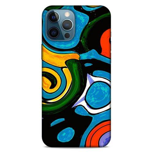 Lopard Apple iPhone 12 Pro Max Uyumlu Kılıf Soyut Sanat (24) Desenli Darbe Emici Kılıf