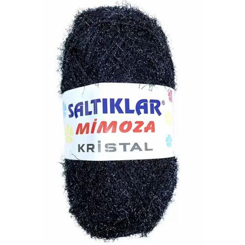1 Adet Mimoza Kristal Işıltılı Şal Patik Yelek İpi SİYAH - mudanis