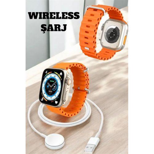 Kablosuz Şarjlı, Çağrı Ve Müzik Kontrolü Sağlayan Akıllı Saat