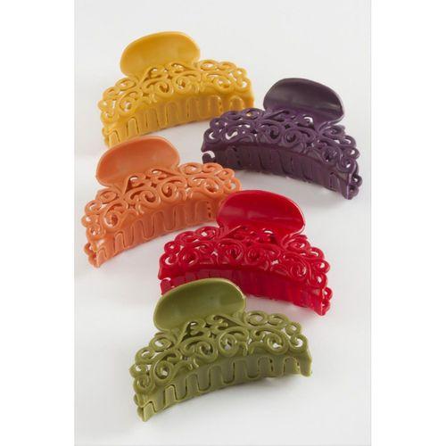Çini Desenli Renkli Mandal Toka 6 cm