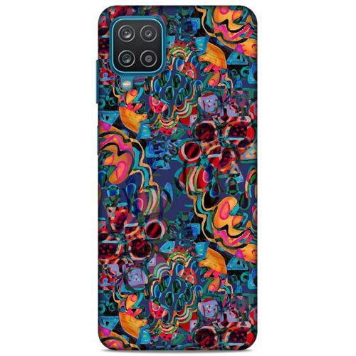 Lopard Samsung Galaxy A12 Uyumlu Kılıf Soyut Sanat (28) Desenli Arka Kapak