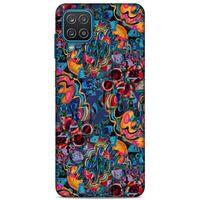 Lopard Samsung Galaxy A12 Uyumlu Kılıf Soyut Sanat (28) Desenli Arka Kapak
