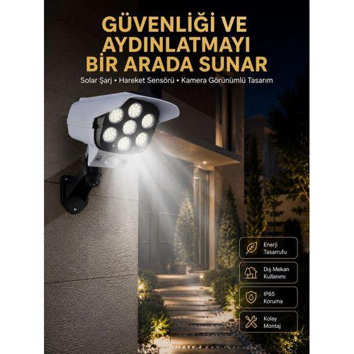 Led Lamba-güneş Paneli Destekli Uzaktan Kumandalı Solar Led Lamba