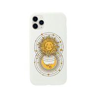 iPhone 11 Pro Moon and Sun Premium Beyaz Lansman Silikonlu Kılıf
