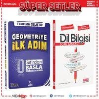 Arı Yayınları 0 Sıfırdan Başla Geometriye İlk Adım ve AKM Dil Bilgisi Soru Bankası Seti 2 Kitap