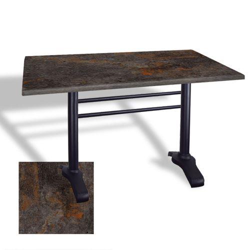 Dockers Çipa 3010 Döküm Ayak Masa 70x120 cm - (Werzalit, Wermodin ve Allzalit Tabla) - Metalic Oxid 3