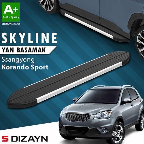 S-Dizayn Ssangyong Korando Sport Skyline Aluminyum Yan Basamak 183 Cm 2019 Üzeri A+ Kalite