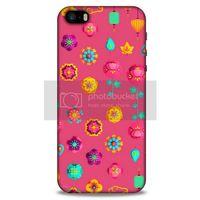 Origami Pembe Apple Iphone 5S Kılıf