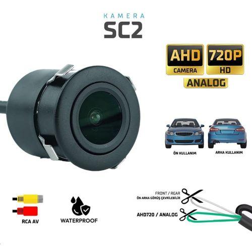 Sentinel SC2 AHD 720P Araç Ön/Arka Görüş Kamerası (Su Geçirmez – Mini Gömme Model)
