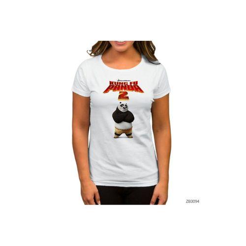 Kung Fu Panda Beyaz Kadın Tişört