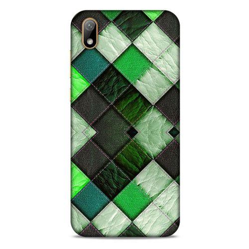 Huawei Y5 2019 Kılıf Patchwork (17) Tasarım Kılıf Fıstık Yeşili