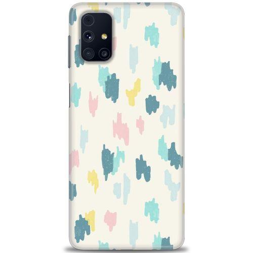 Samsung Galaxy M51 Kılıf HD Baskılı Kılıf - Blue + Tam Ekran Koruyucu