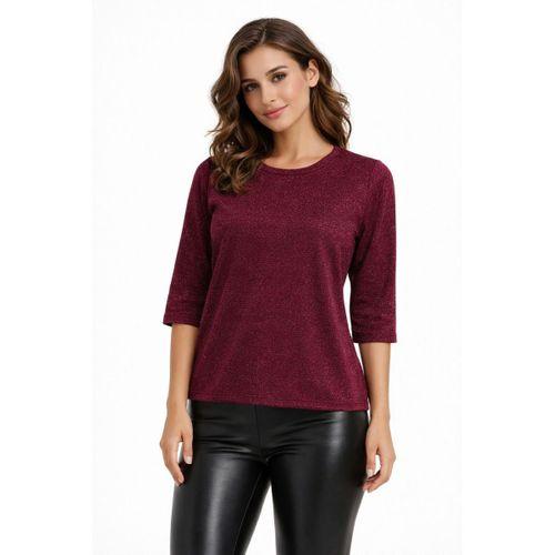 Kadın Sıfır Yaka Yaka Truva Kol Kazak 12941 BGL-ST05315