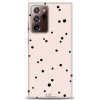 Samsung Galaxy Note 20 Ultra Kılıf HD Baskılı Kılıf - Puantiye + Tam Ekran Koruyucu