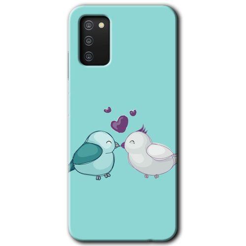 Samsung Galaxy A02s Kılıf HD Desen Baskılı Arka Kapak - Mutlu Kuşlar