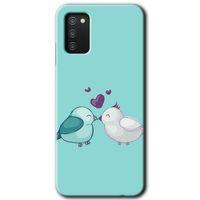 Samsung Galaxy A02s Kılıf HD Desen Baskılı Arka Kapak - Mutlu Kuşlar