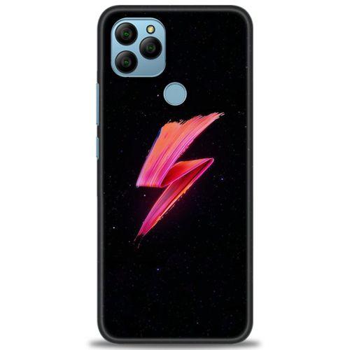 General Mobile GM 22 Kılıf HD Baskılı Kılıf - Pembe Şimşek + Tam Ekran Koruyucu