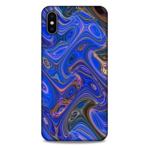 Apple iPhone XS Max Uyumlu Kılıf Mavi Delisi (5) Koruma Kabı Mermer