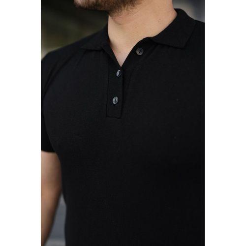 Erkek Düğme Yakalı Kısa Kollu Pamuk Triko Tişört