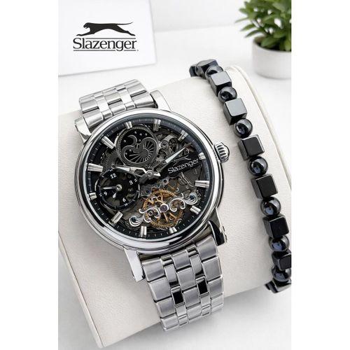 Slazenger Otomatik Full Çelik Gece Gündüz Fonksiyon Mehtap Özellikli 100 Mt Suya Dynklı VS.BLKT.0965