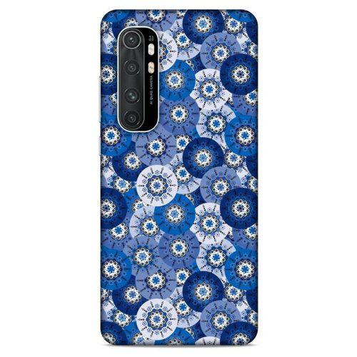 Xiaomi Mi Note 10 Lite Uyumlu Kılıf Mavi Delisi (37) Silicone Cover Daireler
