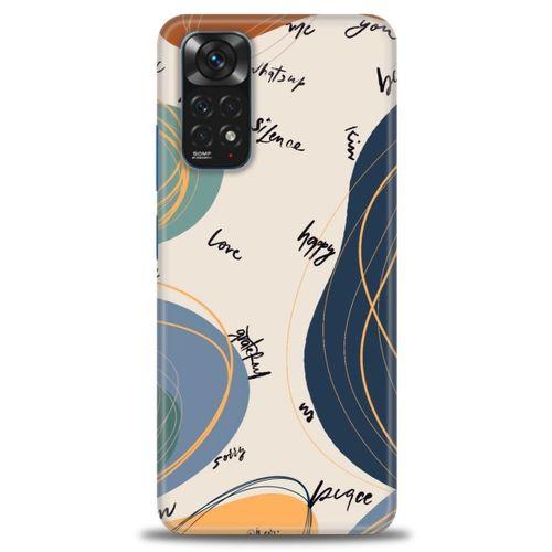 Xiaomi Redmi Note 11 Kılıf HD Baskılı Kılıf - Happy + Tam Ekran Koruyucu