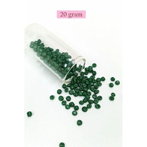 Dökme Cam Kum Boncuk Büyük Boy (6/0) 4 mm - 4 Renk - Toplam 80 Gram - BNC415