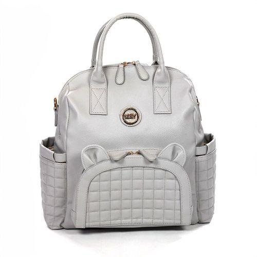 M&Y M&Y Kitty Deri Anne Bebek Bakım Sırt Çantası 7271 Gri