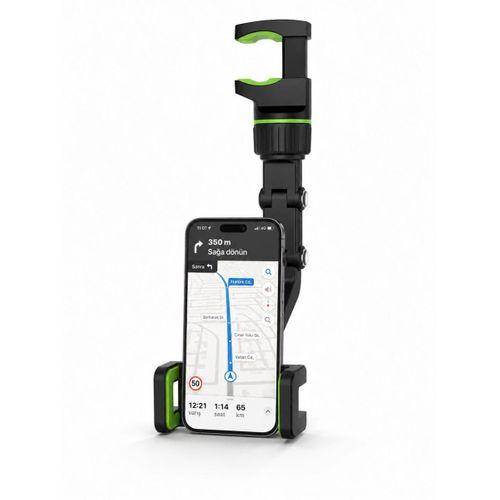 Araç İçi Dikiz Aynası Telefon Tutucu 360° Dönebilen Katlanabilir