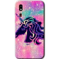 Potkal Hediye Fabrikası Samsung Galaxy A2 Core Kılıf HD Desen Baskılı Arka Kapak - Unicorn Kristal