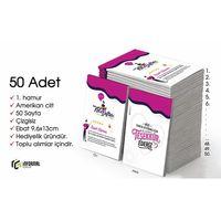 En güzel Hediye İnformal 50 Adet Çizgisiz Mini Not Defteri 9x13 cm 1 Hamur Amerikan Cilt 50 Sayfa