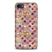 Apple Iphone 7 Kılıf Pastel Renkler (36) Glitter Kılıf Sarı Pembe