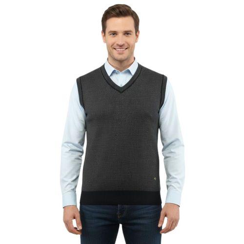 Erkek V Yaka Süveter Çelik Örgü Regular Kalıp 5208H BGL-ST04960