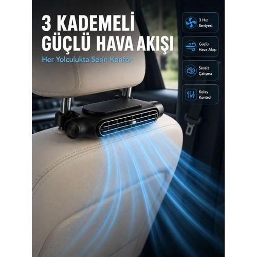 Taşınabilir Araç Koltuk Fanı Sessiz Çalışan Usb  Boyun Soğutucu