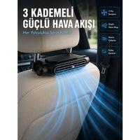 Taşınabilir Araç Koltuk Fanı Sessiz Çalışan Usb  Boyun Soğutucu