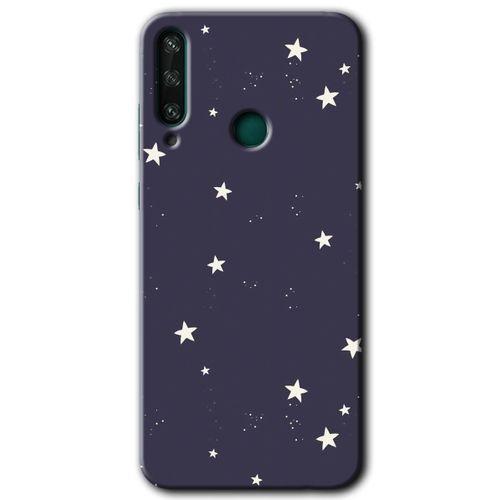 Huawei Y6P Kılıf Baskılı Kapak - Gökyüzü Yıldız +Tam Kaplayan Mat Seramik