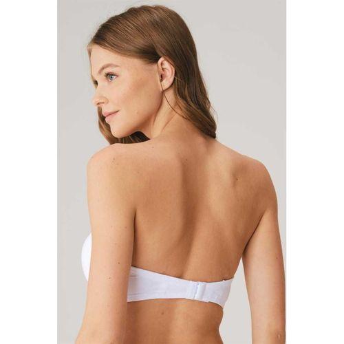 Kadın Balenli Desteksiz Dolgusuz Askısız Straplez Yumuşak Süngerli Günlük Klasik T-shirt Sütyeni