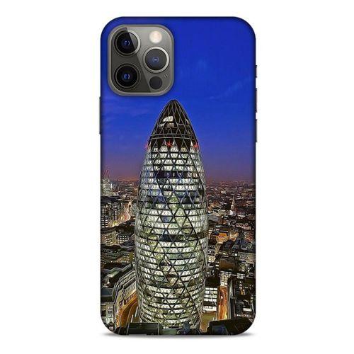 Apple iPhone 12 Pro Kılıf Dünya Mimarisi (34) Slim Armor Kılıf Mary Axe Londra