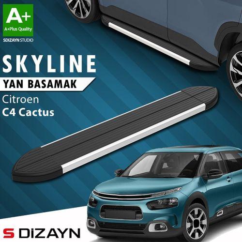 S-Dizayn Citroen C4 Cactus Skyline Aluminyum Yan Basamak 183 Cm 2014 Üzeri A+ Kalite
