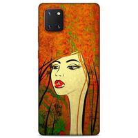 Lopard Samsung Galaxy Note 10 Lite Uyumlu Kılıf Sürreal Yüzler ♀ (30) Silicone Case Desenli