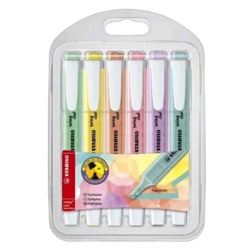Stabilo Swing Cool Fosforlu Kalem Pastel Renkler 6Lı