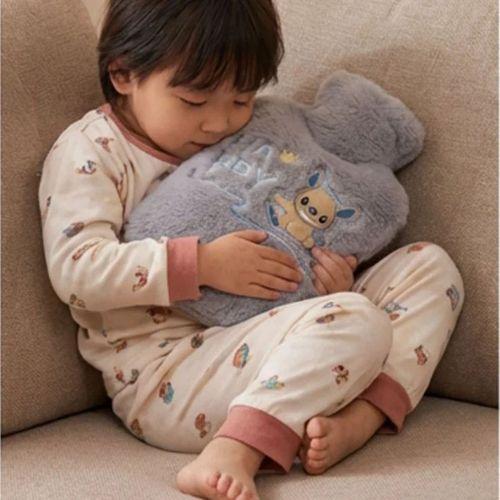 Stitch Figürlü Gri Peluş Sıcak Su Torbası 1 Litre