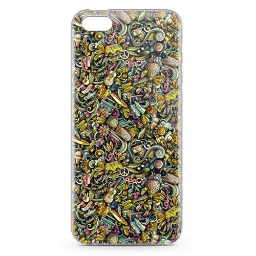 Apple iPhone 5s Kılıf Şapka Eldiven Doodle Arka Kapak Koruma Desenli Full Koruyucu
