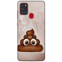 Emojix (62) Samsung Galaxy A21s Kılıf Silikon Kapak Desenli